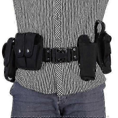 戦術警察警備員機器デューティユーティリティキットベルトポーチ付きシステムホルスター屋外T |フルウゴ・アウ