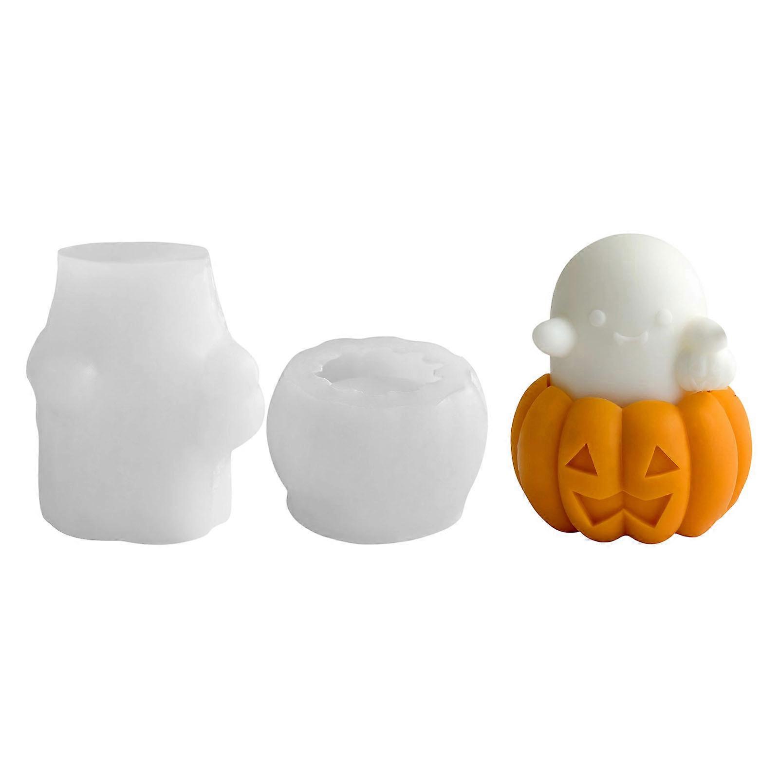 Halloween Silicone Mold For Quick DIY Candle Soap Making With Kid Friendly Design Holiday Crafts Making Mould Multicolor