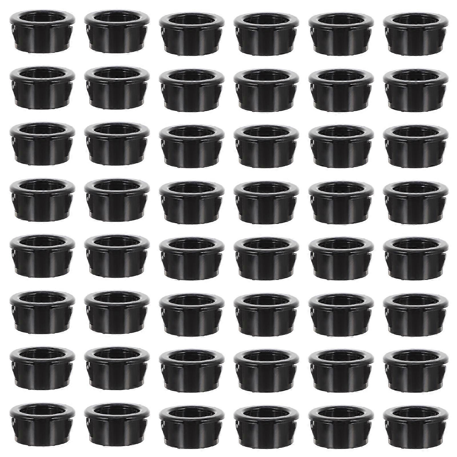 Small Electrical Wire Bushings Cable Hose Snaps For Communication Network Vibration Absorption Nylon 200Pcs