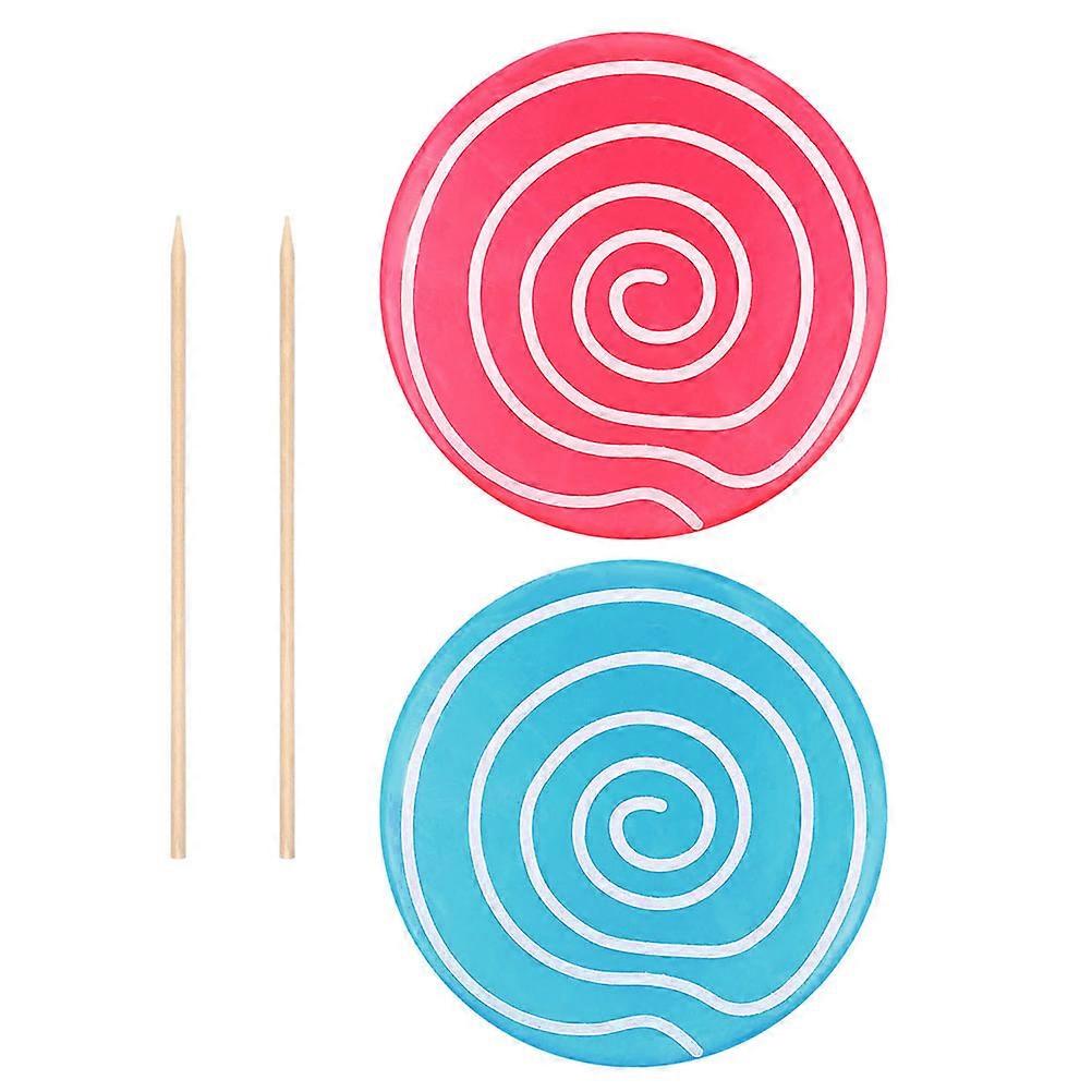 Large Lollipops Prop Simulation Round Disc Pink Creative Projects DIY Craft Material 2Pcs