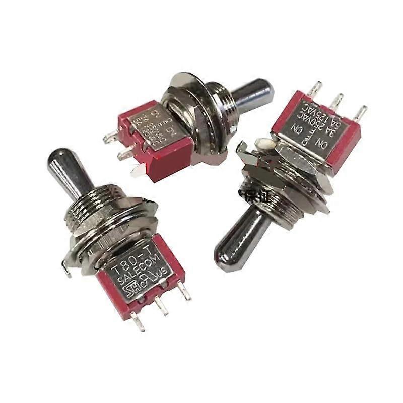 1pcs SH T80T Z1 Series Large Short Handle 12mm ONOffON SPDT 3Pin 3Position Panel Toggle Switch 5A 125VAC