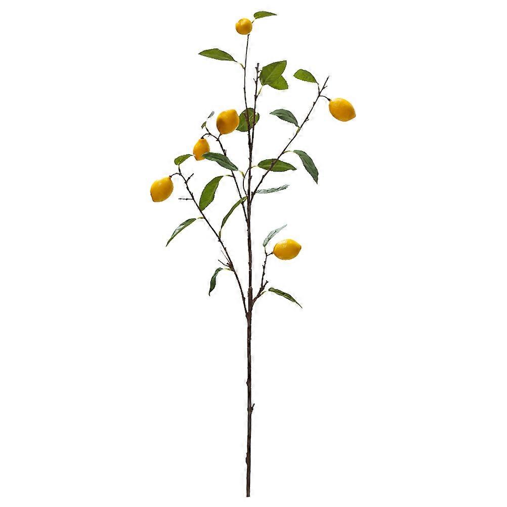 Simulated Lemon Branch Decor for Home Realistic Plastic and Foam Yellow Decoration Ideal for Wedding Party