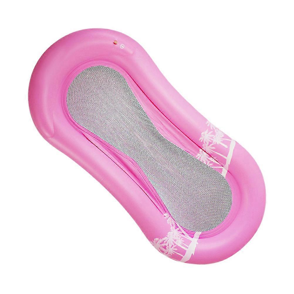 Pink Inflatable Floating Recliner Chair Made of Thick PVC for Swimming Use, Lightweight and Tear Resistant
