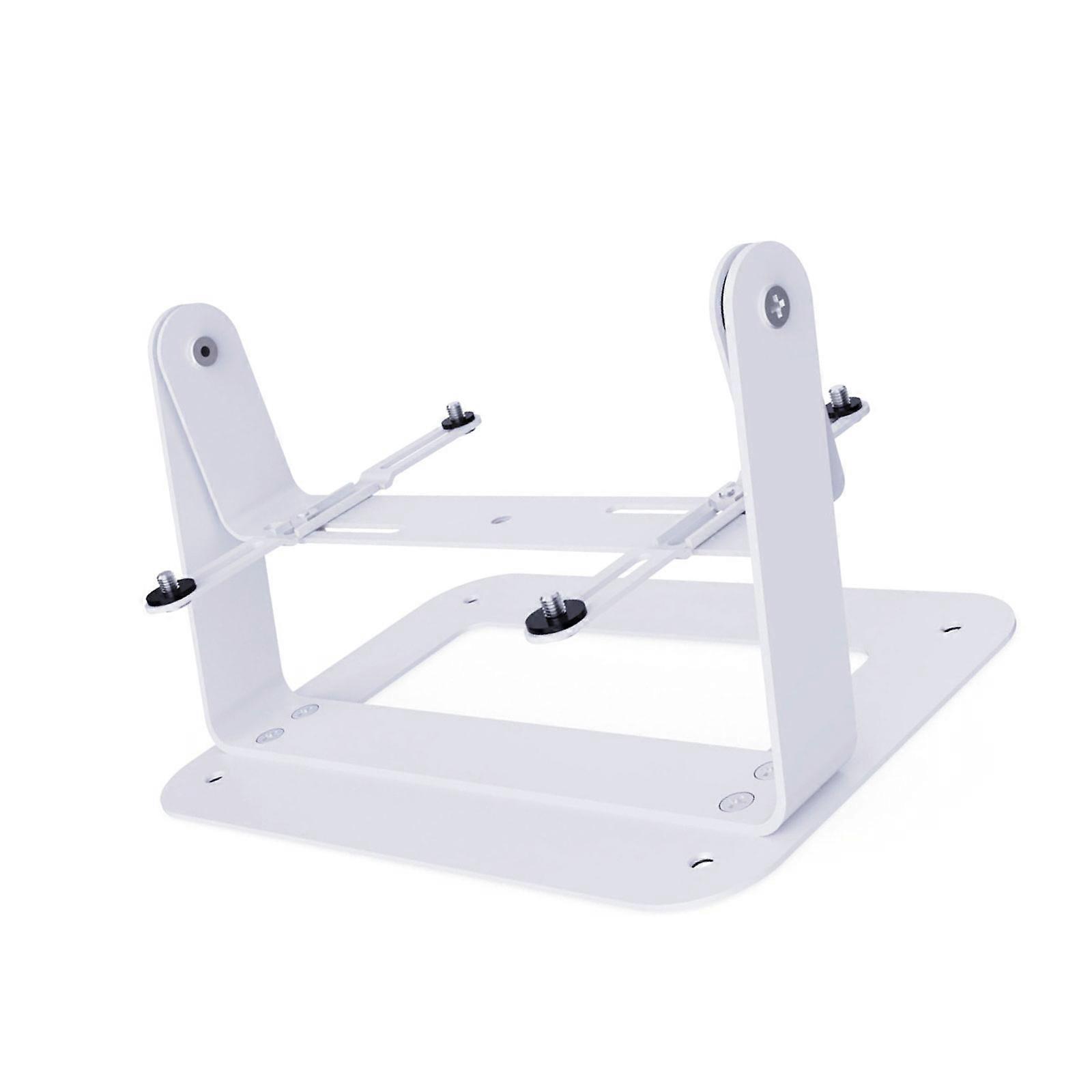 Projector Desk Holder 360°Rotating Adjustable Base 1/4" Screw Mount for Home Theater and Presentations White