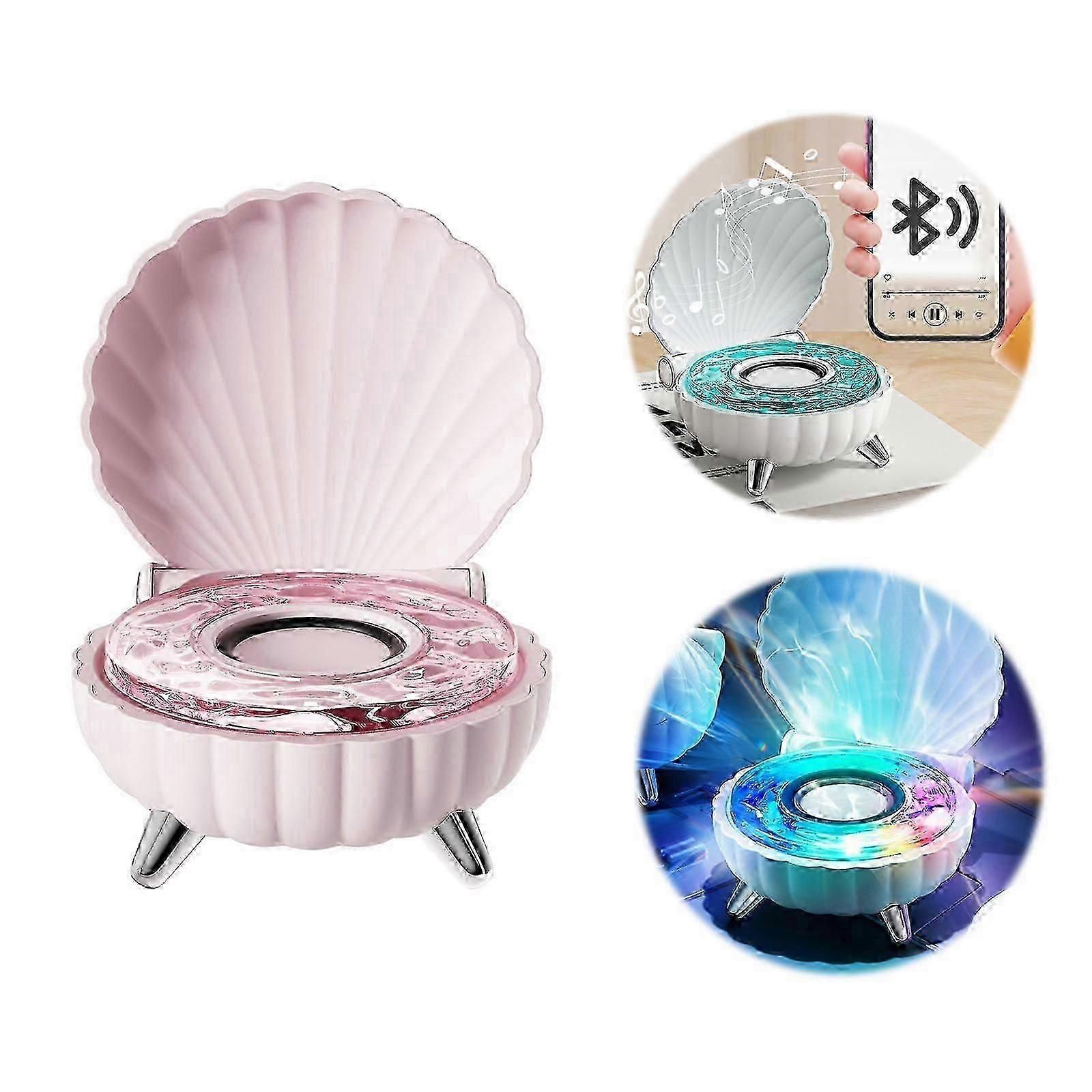 Shell Speaker, Shell Bluetooth Speaker, Mini Bluetooth Shower Speaker with Led Light, Shower Speaker Hot
