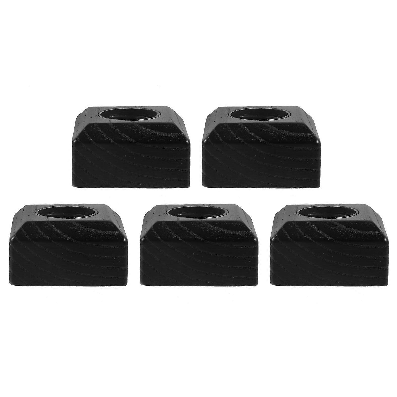 5pcs Square Wooden Lids with Holes for Aromatherapy Bottles – Easy to Install, Practical Replacement Caps for Wax and Everyday Use