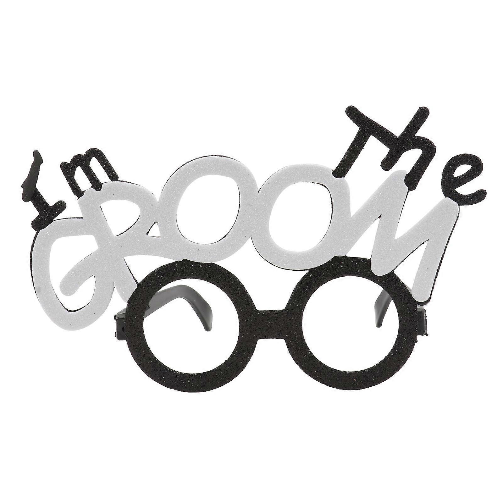 I'm the Groom Funny Wedding Eyeglass for Party Decoration Assorted Color Novelty Photo Props