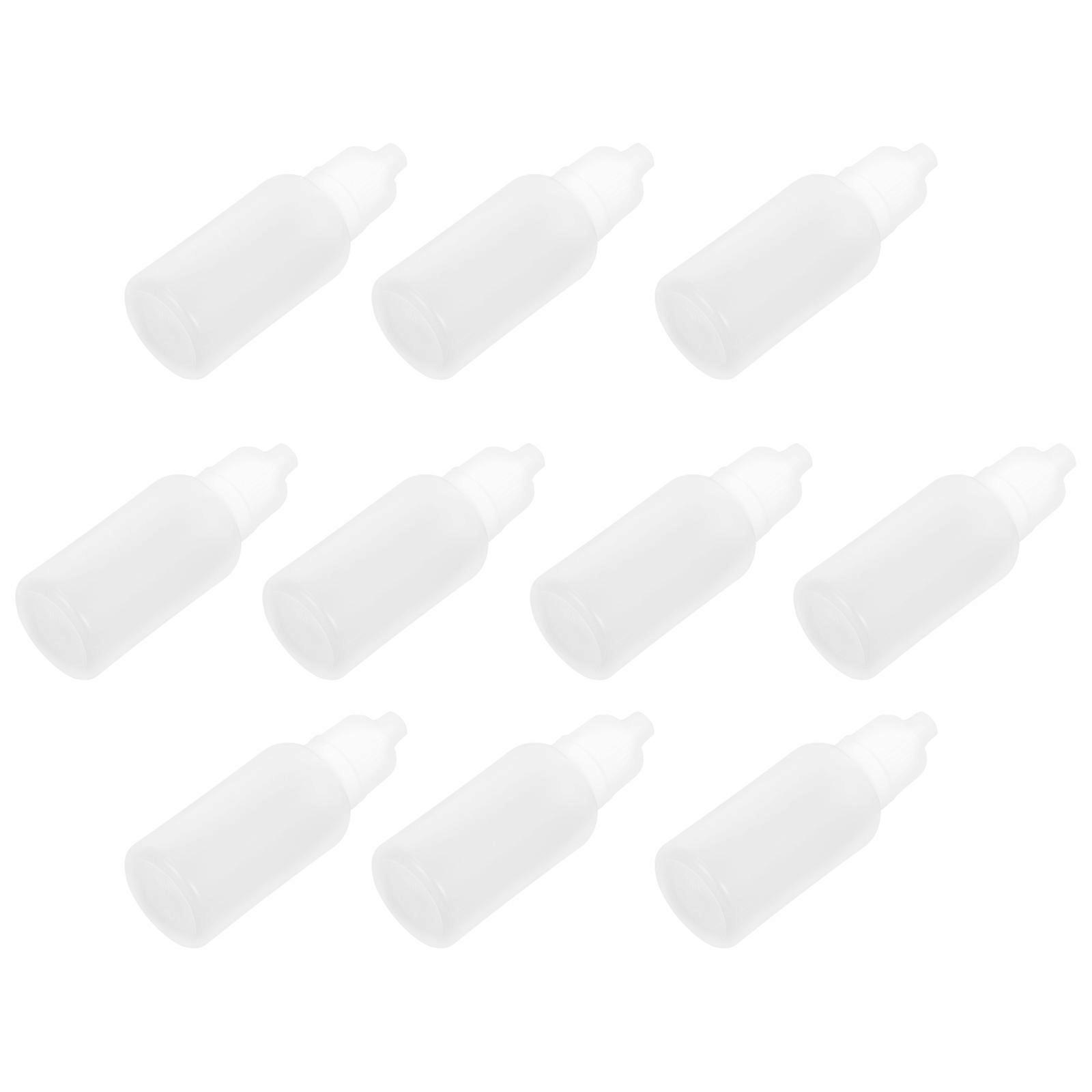 Portable 50pcs Empty Eye Drops Bottle for Storage Made of Safe Plastic White Color 20ml