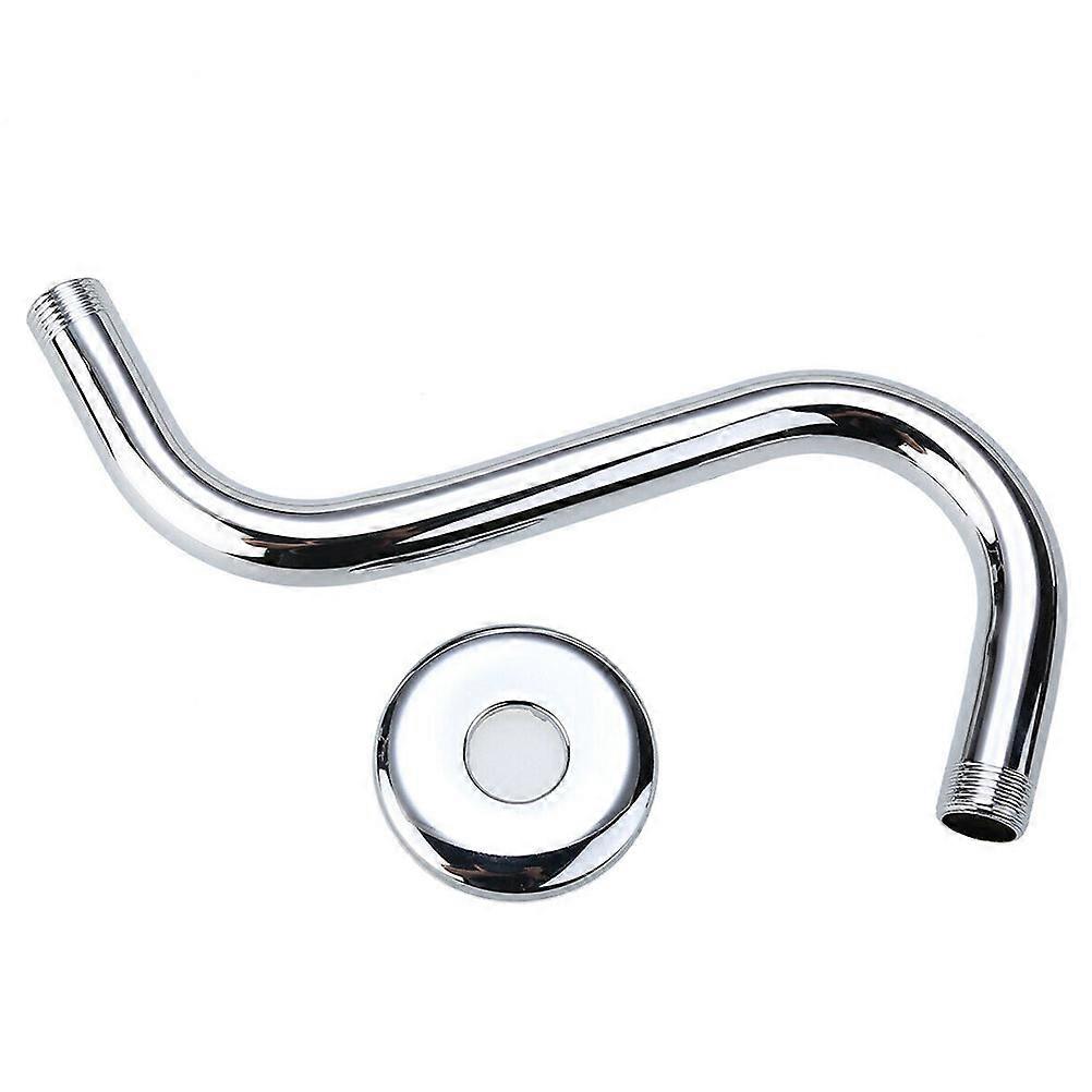 Stainless Steel Shower Arm SShaped for Home Bathrooms Durable Construction Easy to Install 8 Inches