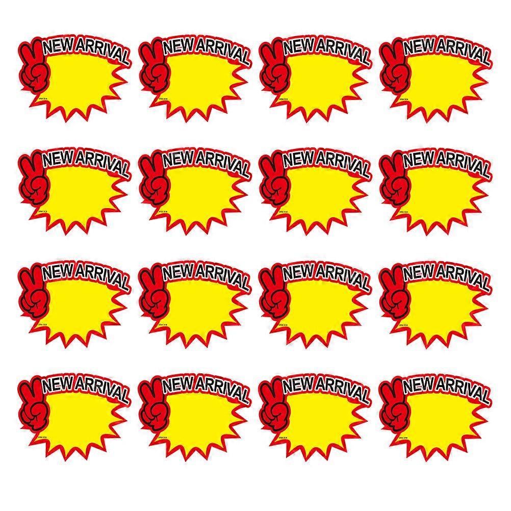 Retail Store Price Tags 50 Pcs Price Indication Yellow Rectangle Blank Design For Selling Events Market Fundraiser