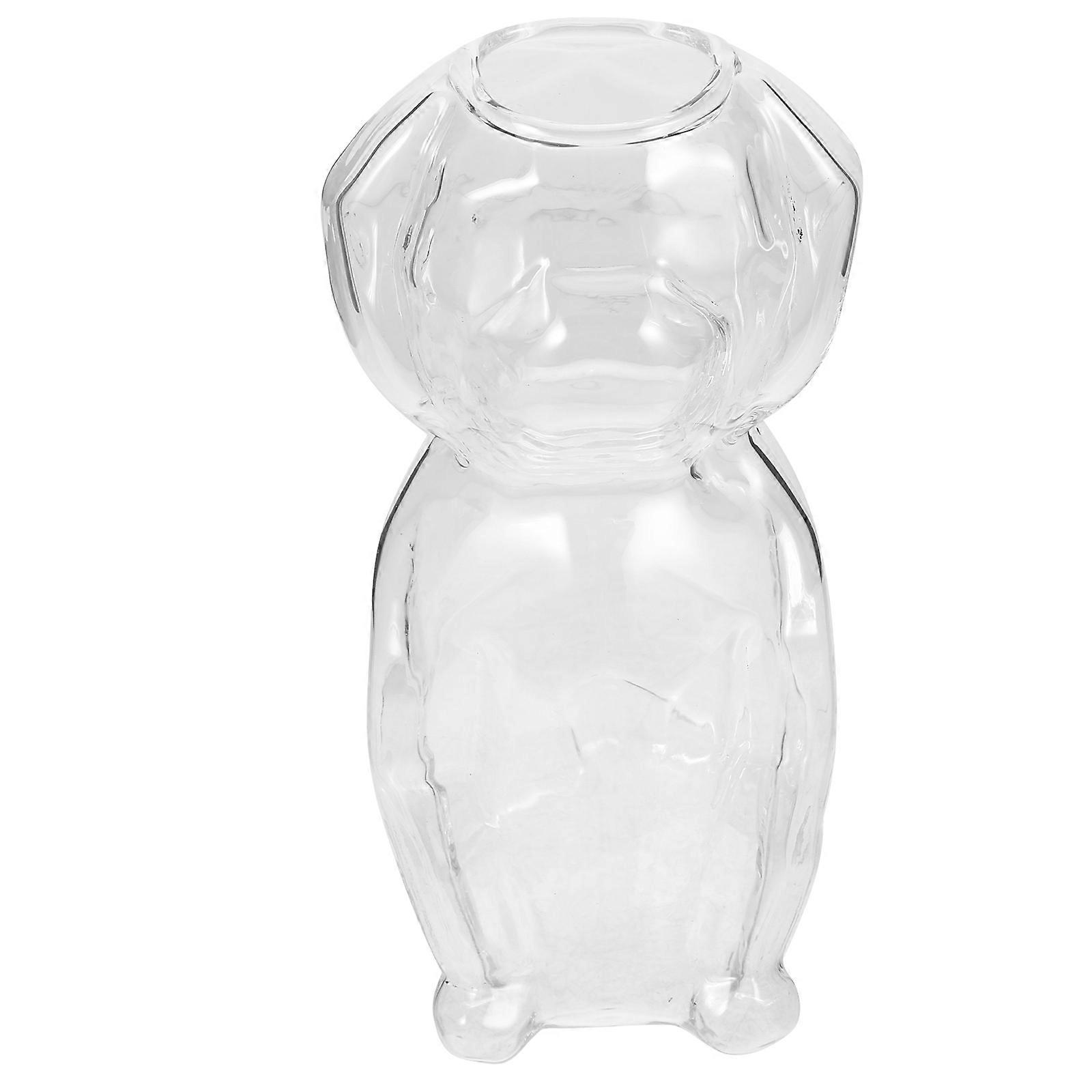 Clear Cup Dog Shape Beer Mug Minimalist Design for Gathering Adults 1Set