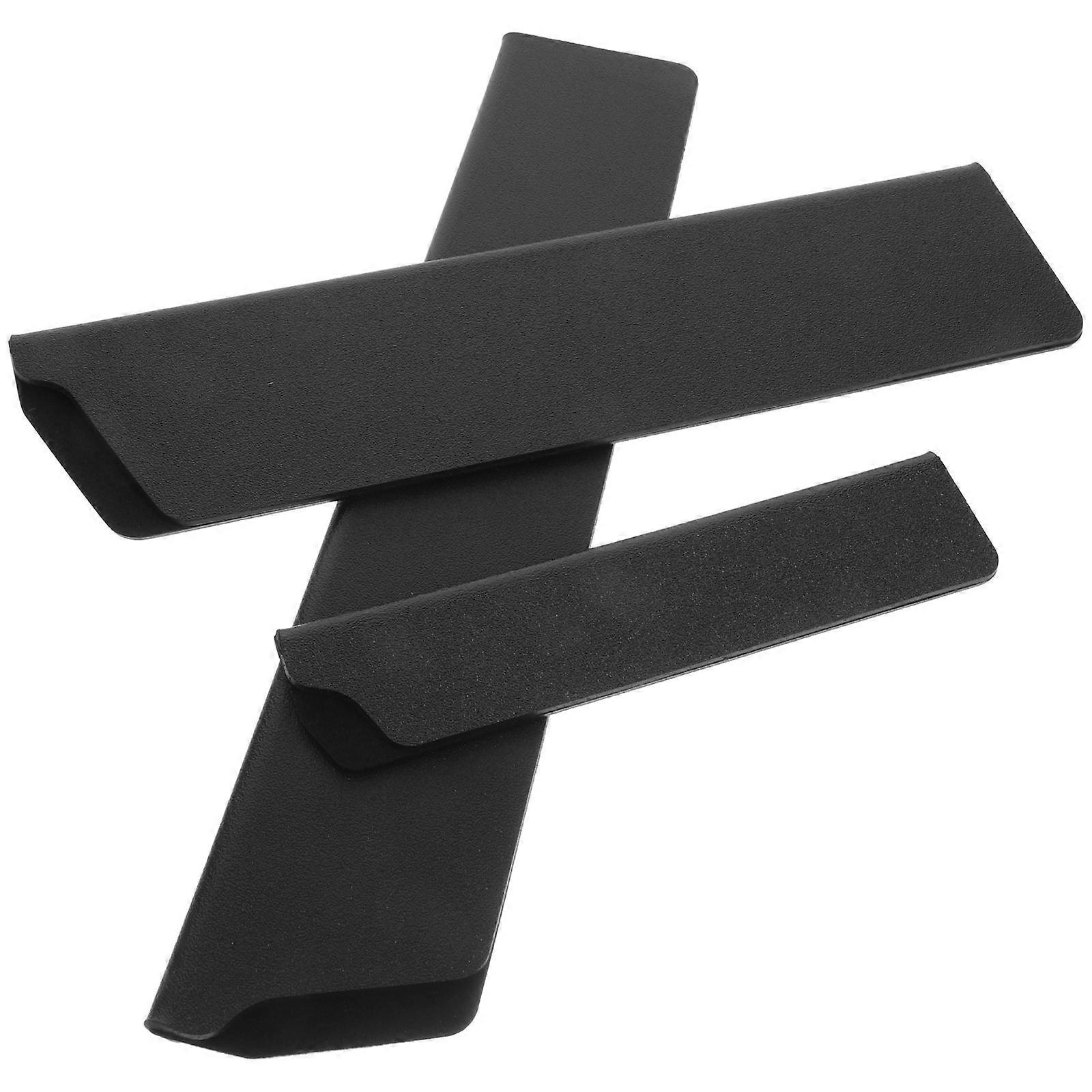 Black Kitchen Cutter Sleeve for Protection Use Made of ABS Material Safe and Sanitary 3pcs