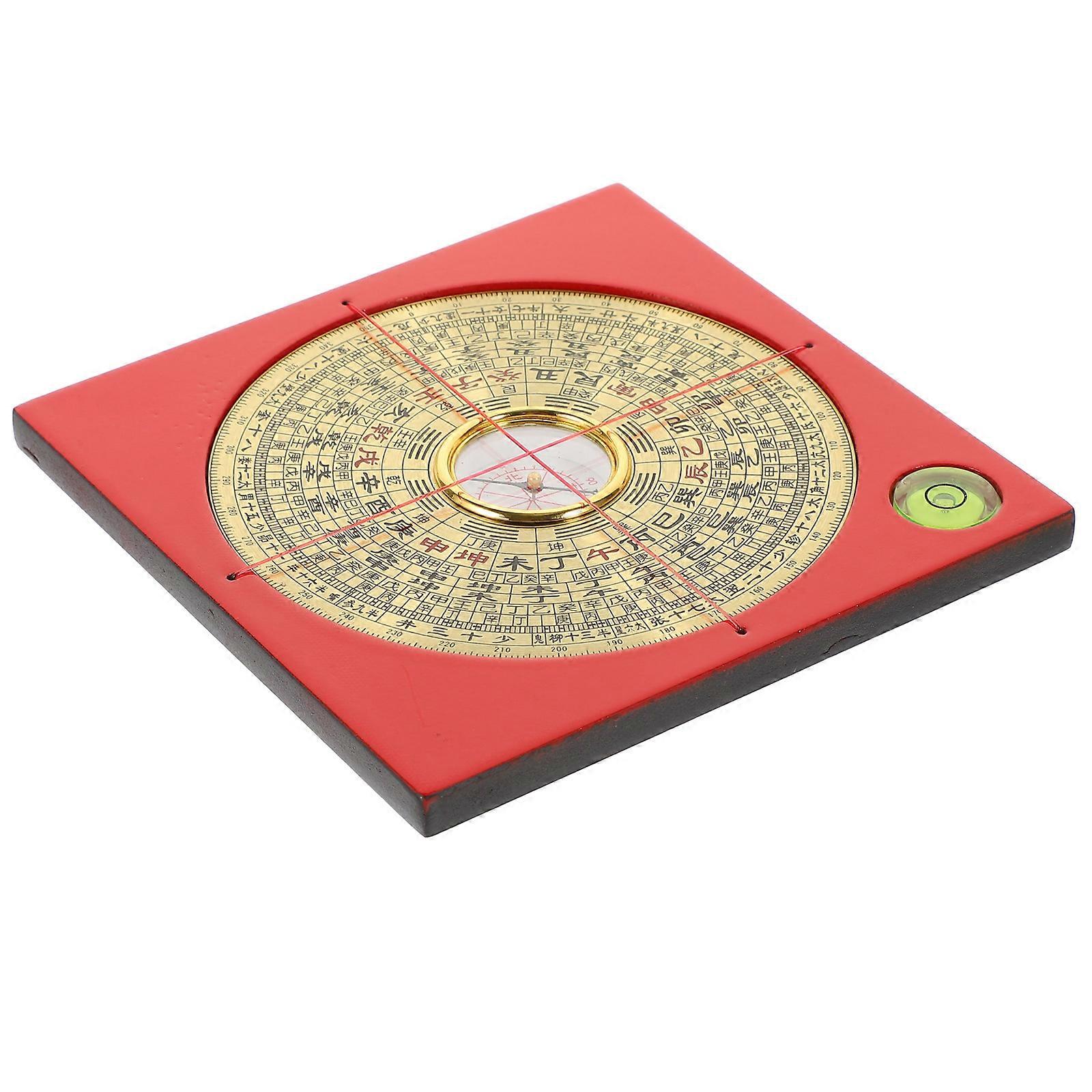 Copper Compass for Decor Multifunctional Retro Luopan Perfect for Hanging and Displaying 3.5 inches