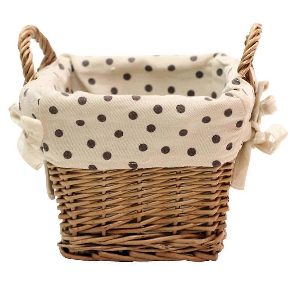 Khaki Decorative Flower Basket for Storage Made from Plastic 1pc