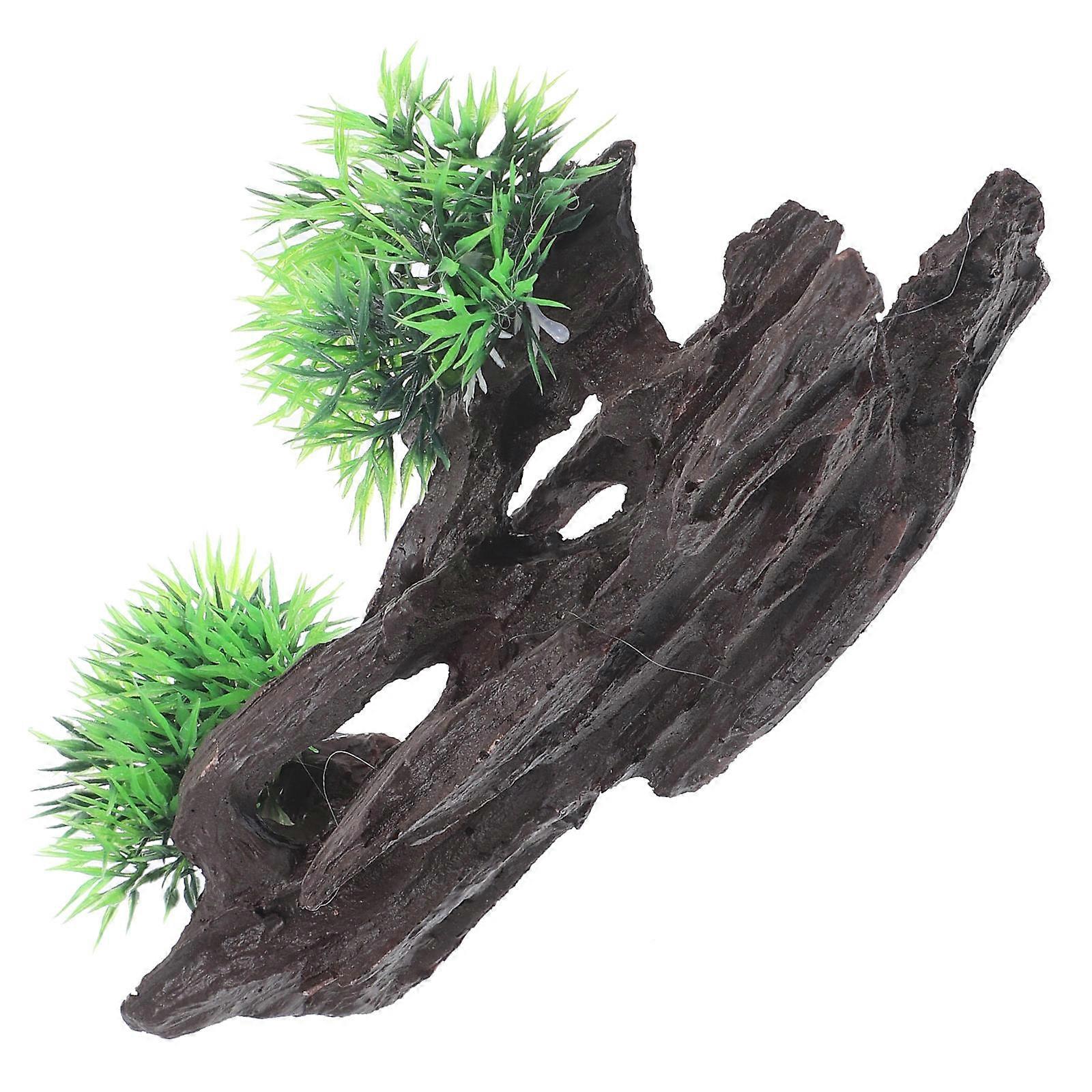 Aquarium Supplies Fish Hideout Decorative Resin Rockery Shape For Café Shop Decoration 20X10cm Perfect For Aquatic Pets 1Set