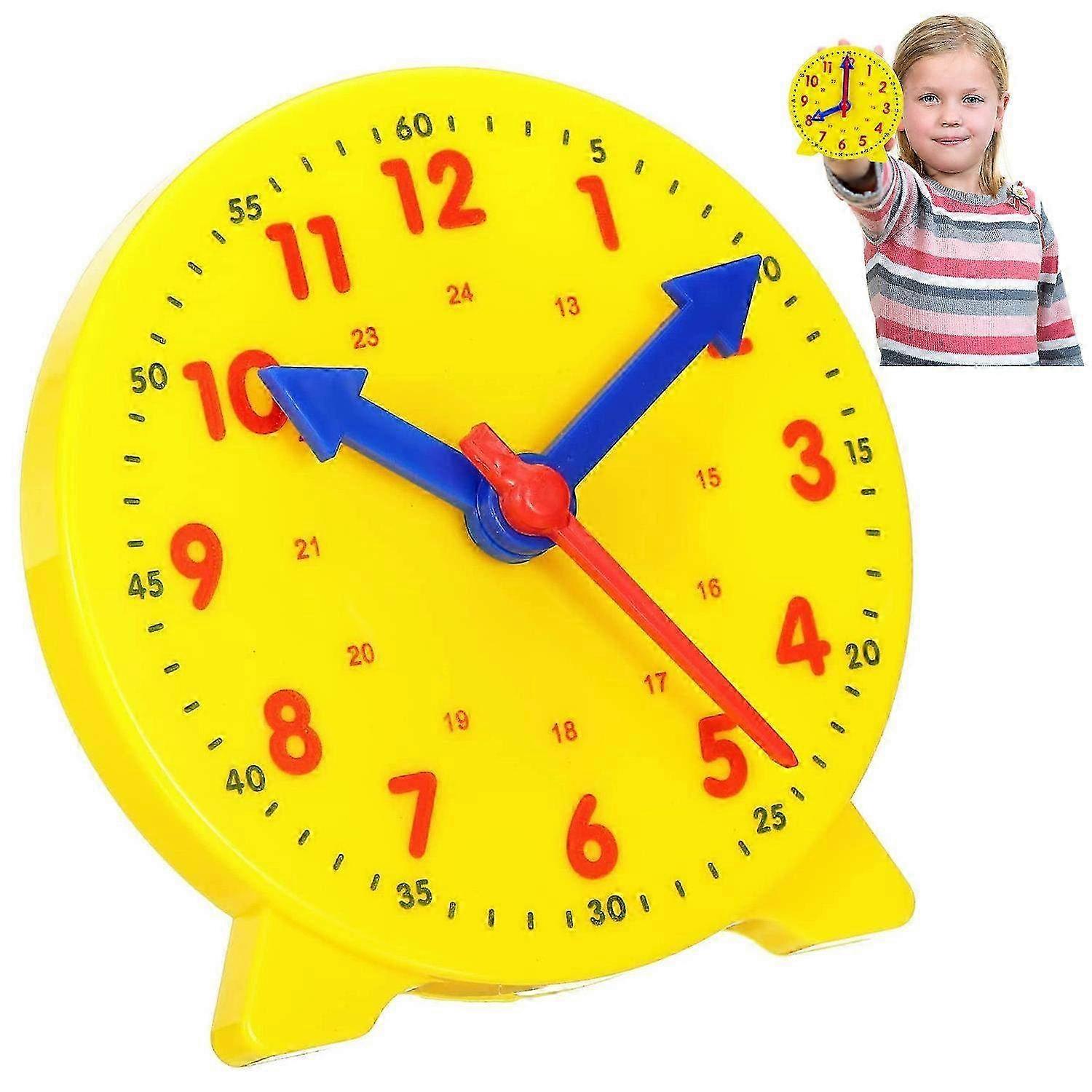 4-Inch Educational Learning Clock for Kids - Fun Time Teaching Tool to Enhance Skills & Time Recognition