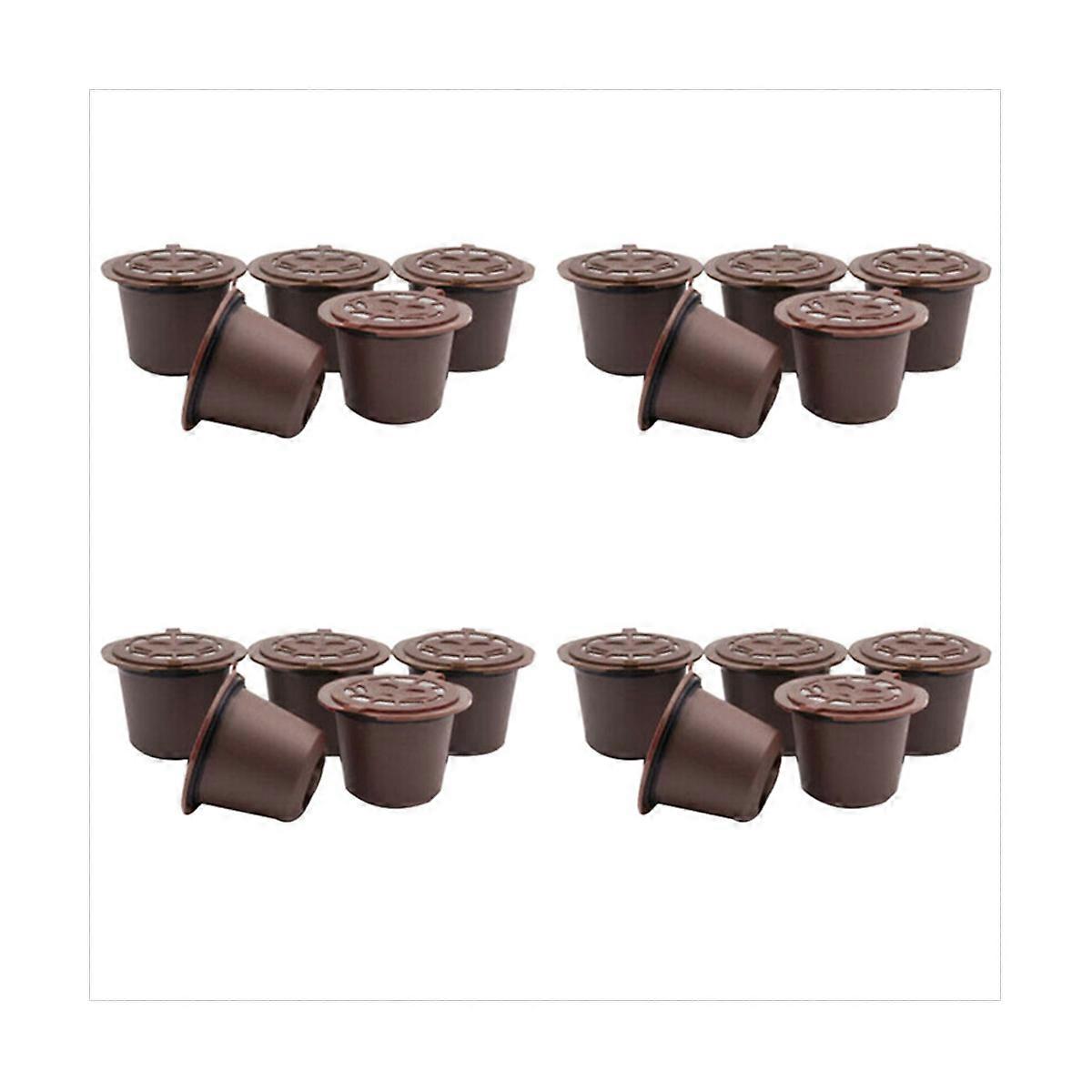 5/Pcs Stainless Steel Filter Reusable Coffee Capsules for Machines