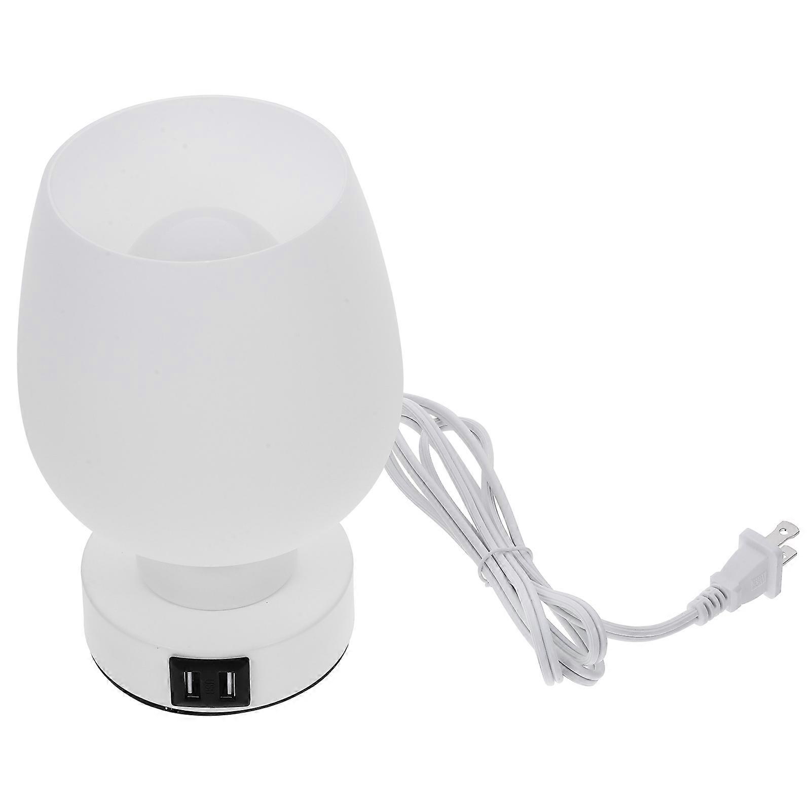 Desktop Touch Lamp with Night Light Bedside Table Lamp for Bedroom Rechargeable 1 Set