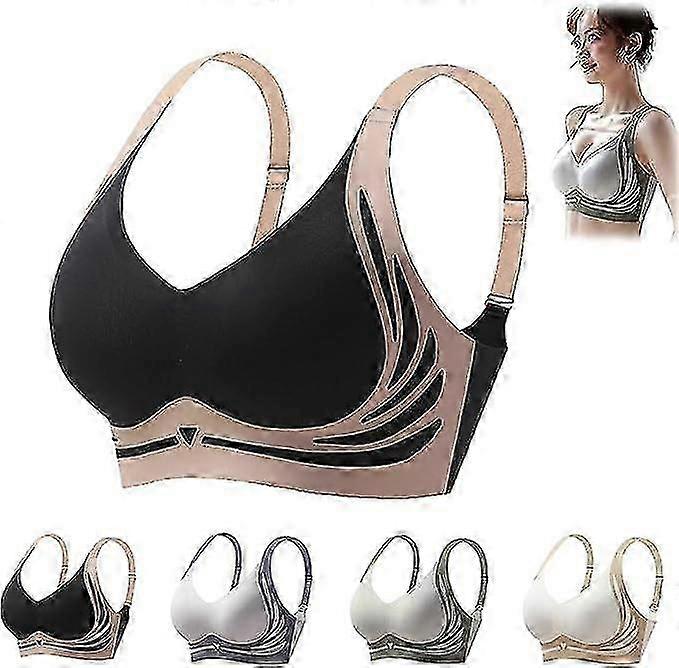 Super Gather Bra, Reggiseno Push-Up Senza Fili Sollevamento Anti-Cedging Reggiseno Push Up Senza Fili, Reggiseno Lift Donna Lingerie Reggiseni Sportivi Di Tutti I Giorni-Buono
