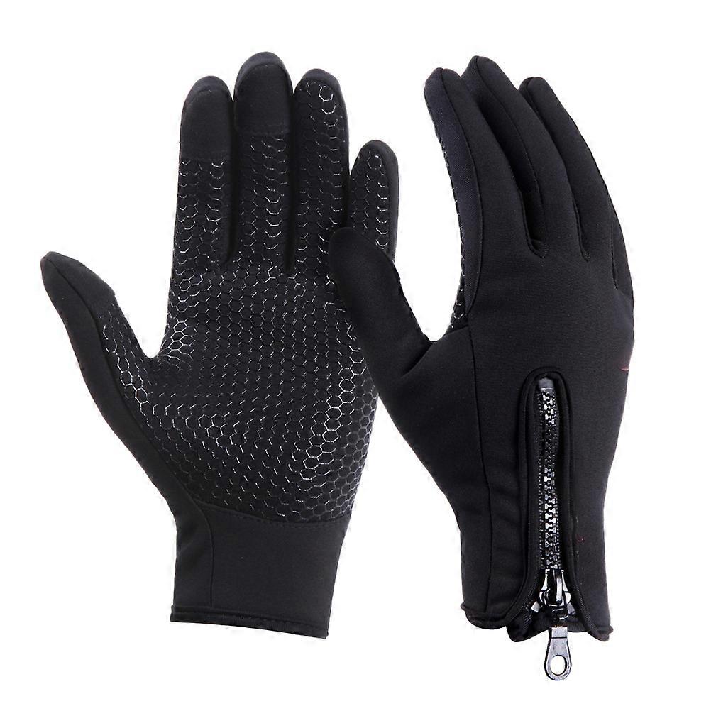 Windproof Touch Screen Gloves For Men And Medium Size Ideal For Cold Weather Winter Driving And Riding Activities 1 Pair
