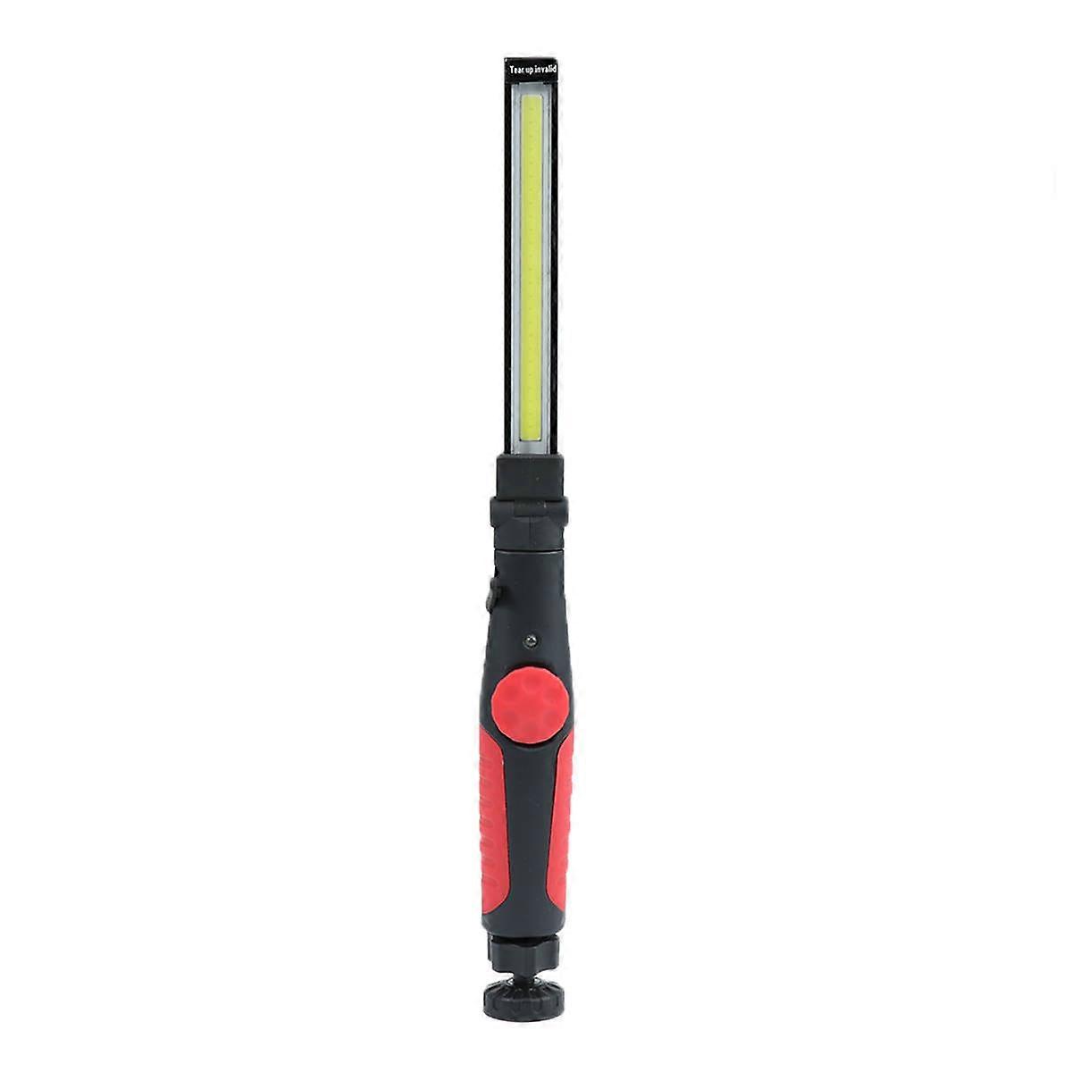 Rotatable LED Flashlight COB Work Light With USB Rechargeable Feature For Emergency Situations 37.5x3.5x3.5cm 360 Degree Adjustable Bearings 1Pack