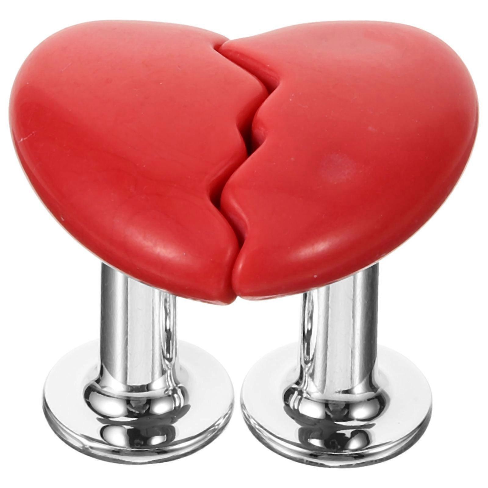 Heart Shaped Toilet Button Assistants with Durable Top Handles – Charming and Practical Bathroom Accessories for Home Use