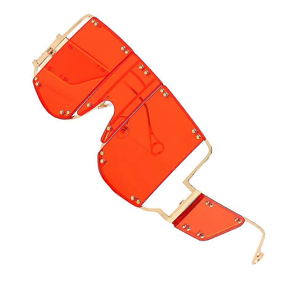 Punk Sunglasses Creative Shaped Eyeglasses for Decoration 1Pcs Red