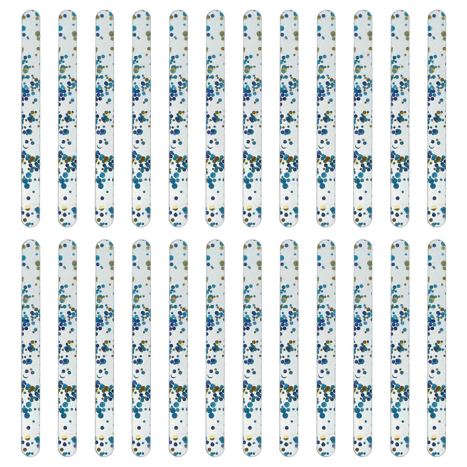 50Pcs Professional Acrylic Ice Cream Sticks For DIY Projects 1X11.5CM Easy To Clean Non-Sticky