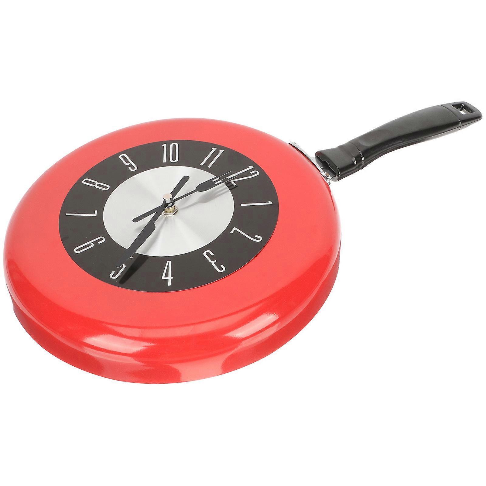 Nordic Metal Pan Clock Creative Wall Hanging Clock Pan Shape