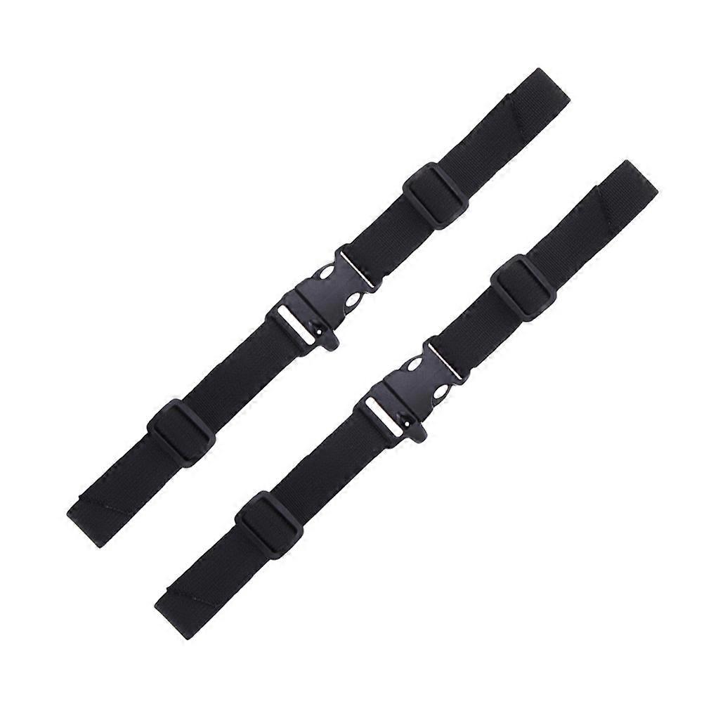 Adjustable Shoulder Strap For Bags 2Pcs Chest Strap Black No-Slip Design For Outdoor Travel Use