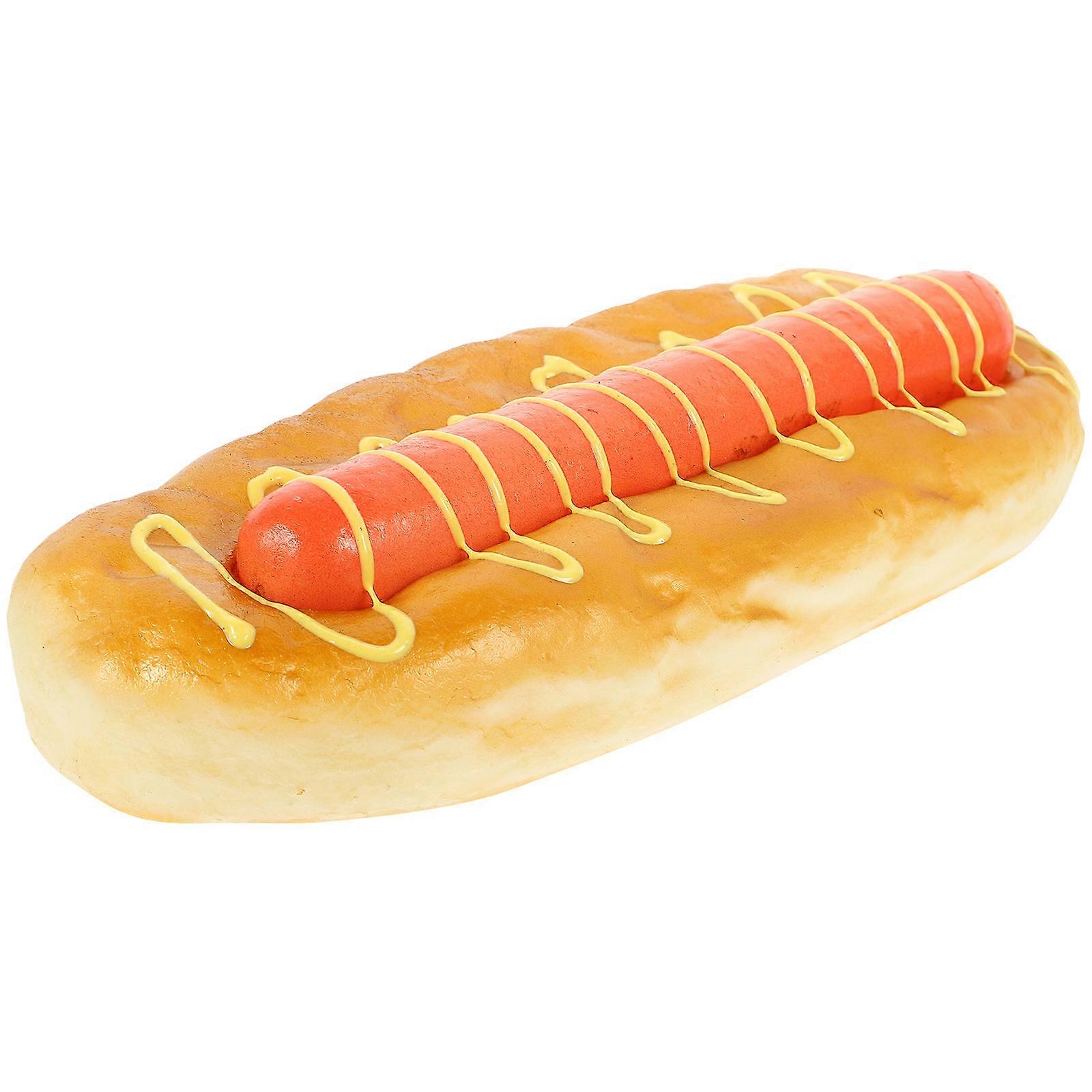 Realistic Hamburger Shape Model Toy For Creative Pretend Play And DIY Projects Made From PU Material 1Pcs