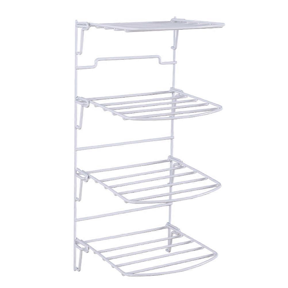 Plate Racks Kitchen Wall Mounted Shelf For Kitchenware Holder 52x20cm Rust Resistant 1Set