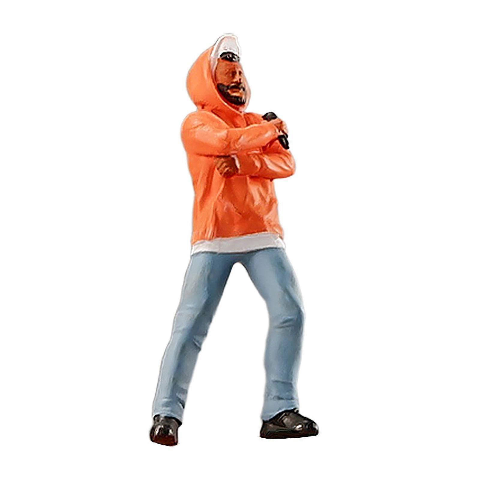 1/64 Scale Human Figure, Tiny People Model for Micro Landscape Layouts, Realistic Details, Compatible with Dioramas