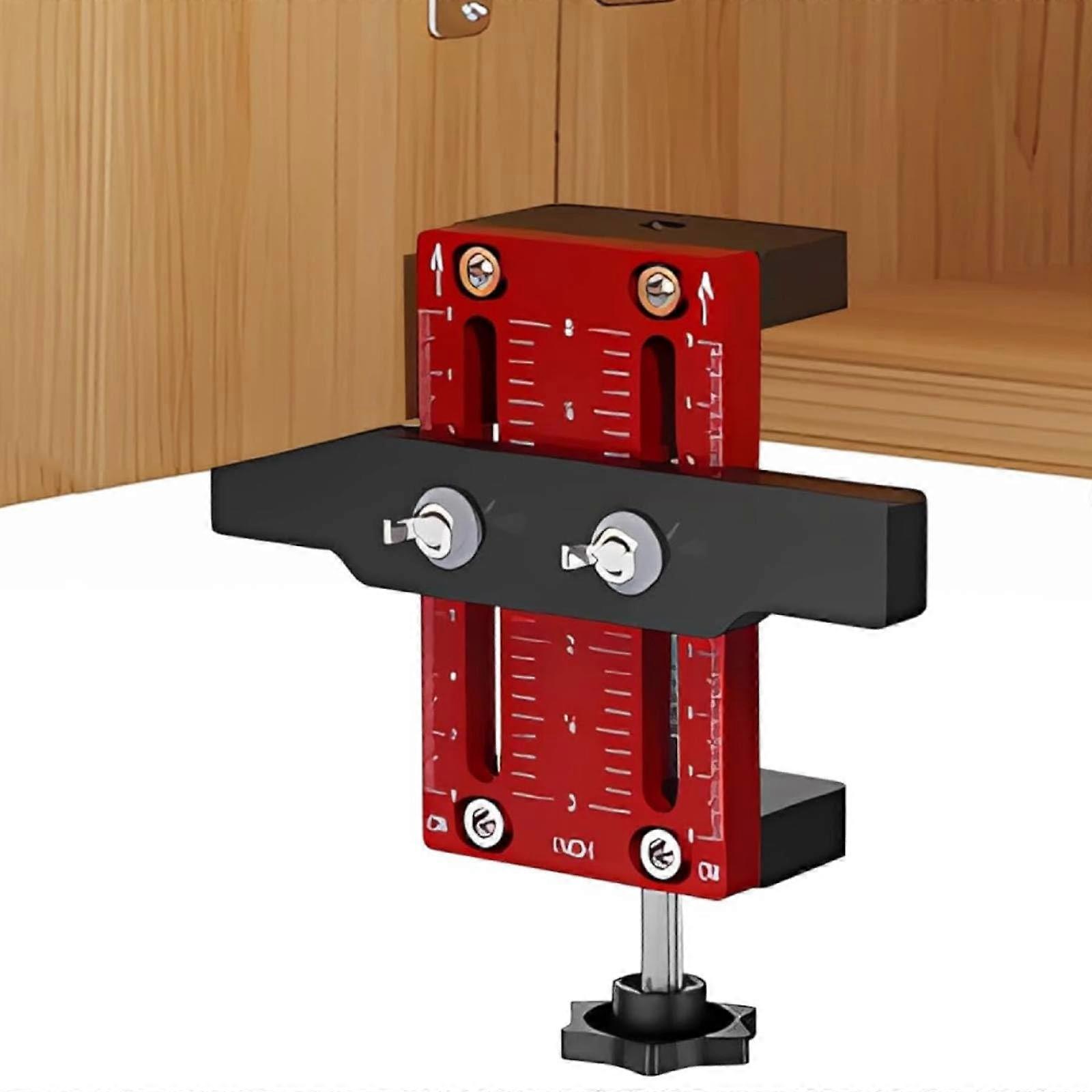Adjustable Cabinet Door Positioner, Versatile Hardware Jig Protection Woodworking Tool for Effortless Alignment