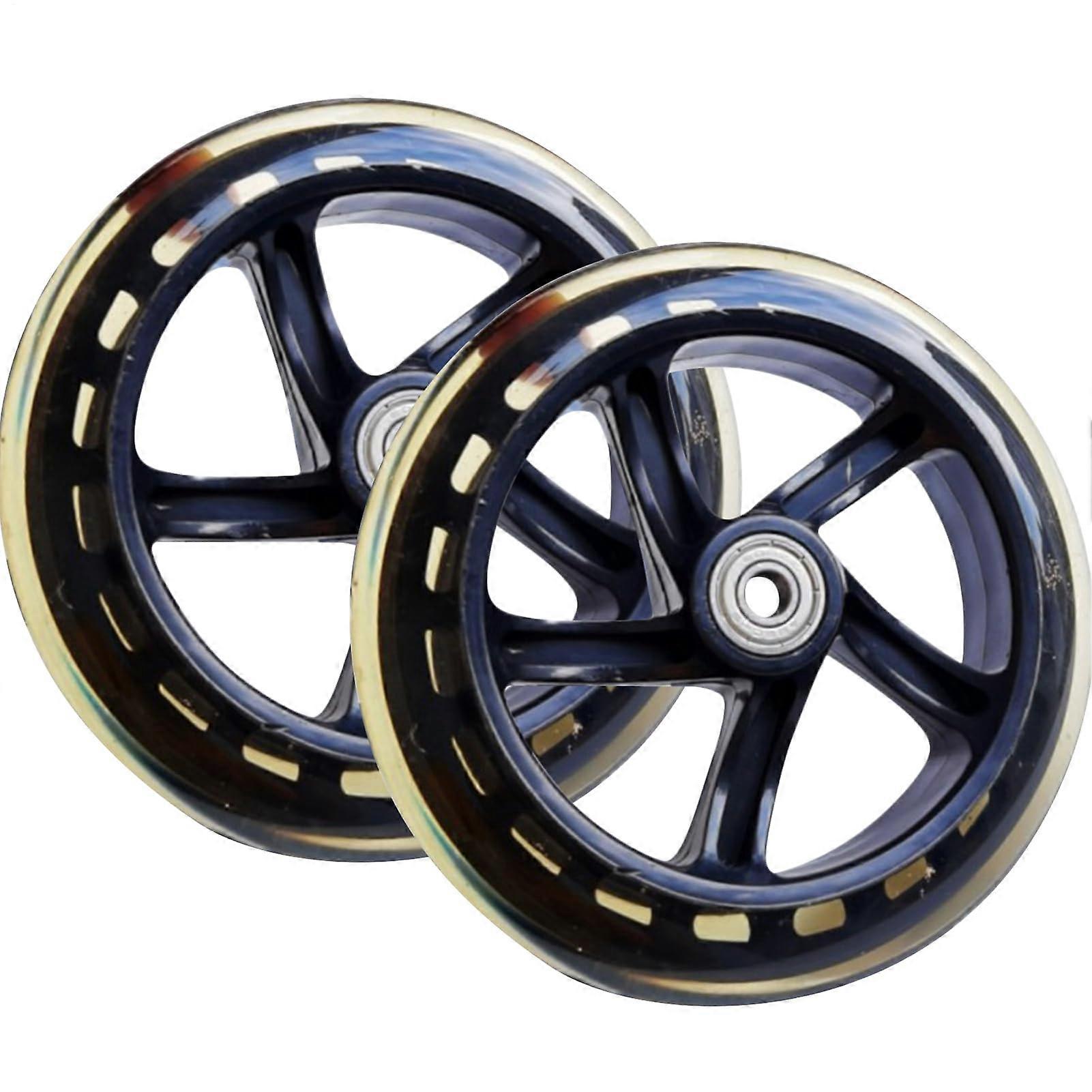 Scooter replacement wheels for shopping trolleys, durable, ecofriendly material, nonslip ABS, nonslip ABS.
