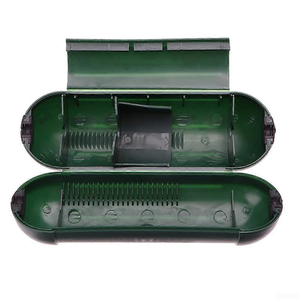 Waterproof cable protector for outdoor use, IP44rated protection for extension cords and electrical junctions (green)