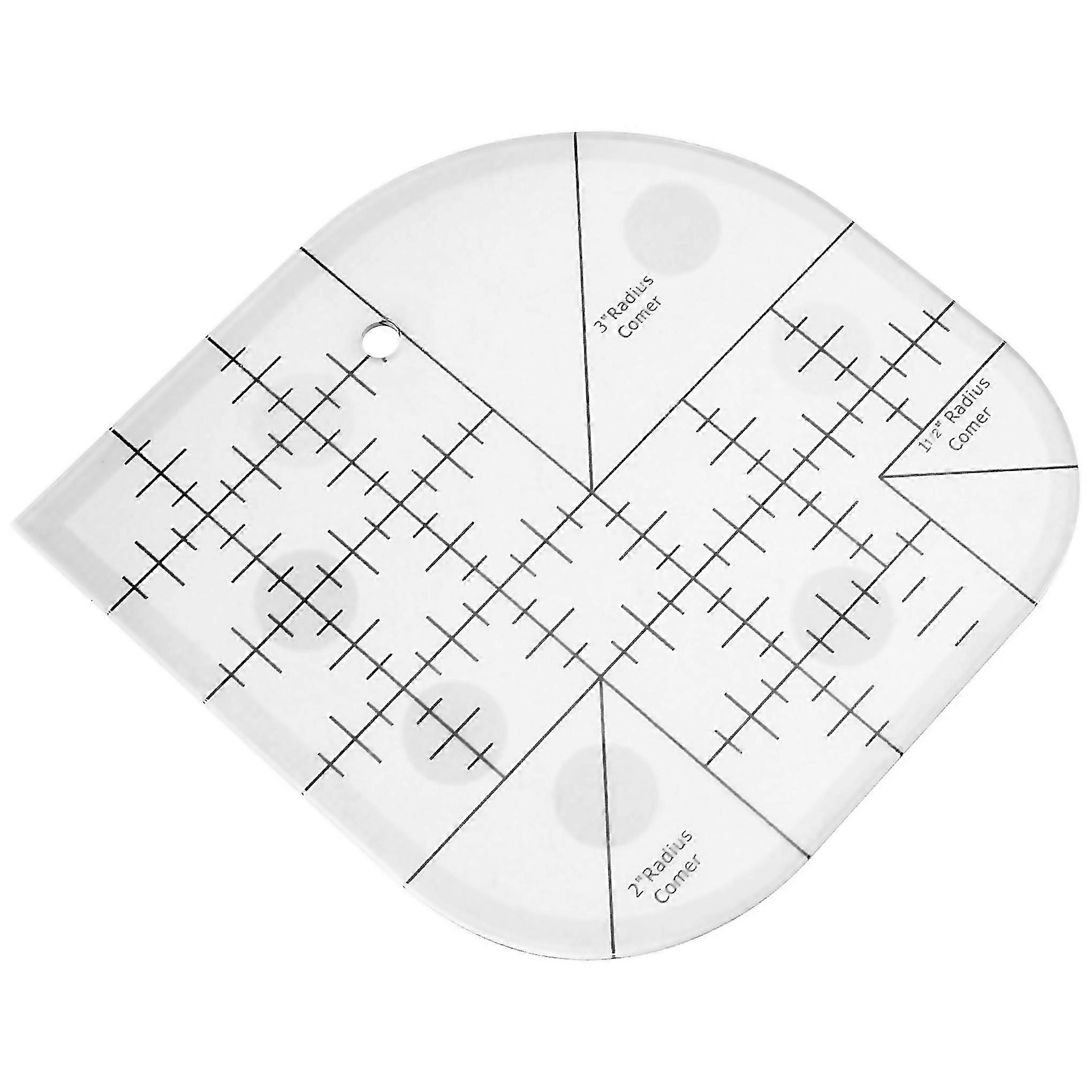 For creative curved corner cutter quilt ruler sewing patchwork ruler sewing template patchwork toold