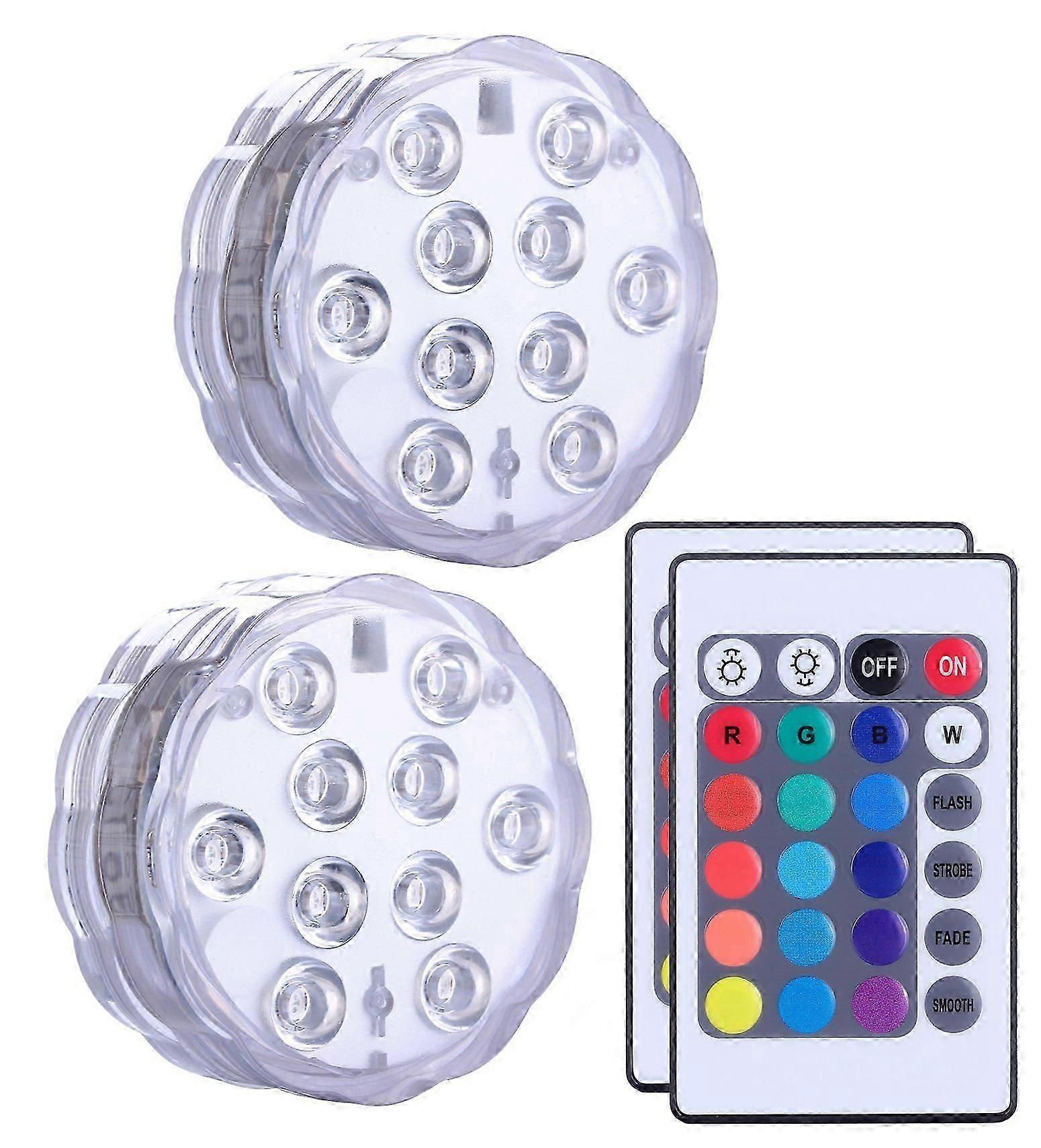 Waterproof Submersible LED Pool Light Color Changing LED Pool Light with Remote Control, IP68, 16 Colors