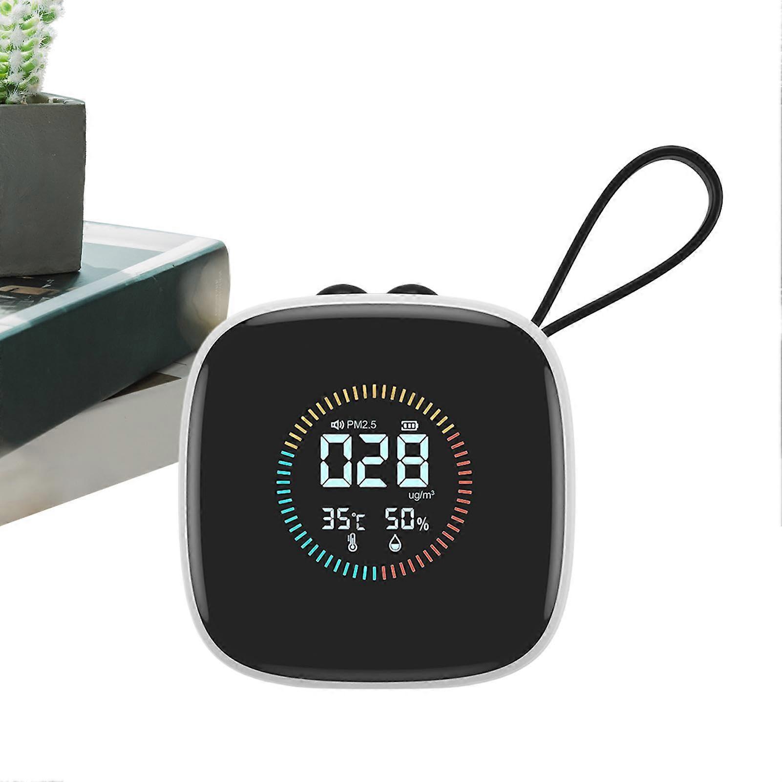 Portable air quality monitor with LED display Multipurpose home humidity tester