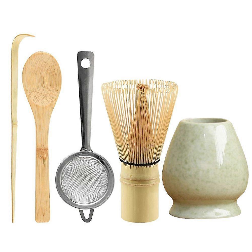 Japanese Matcha Ceremony Accessory Set Hand-made Whisk Spoon Tea Kit Perfect Gift for Tea Lovers