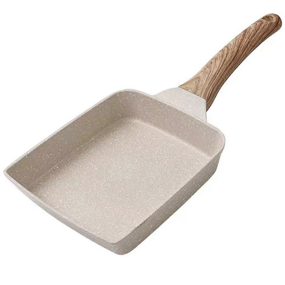 Tamagoyaki Pan with Anti Scalding Wooden Handle, for All Stove