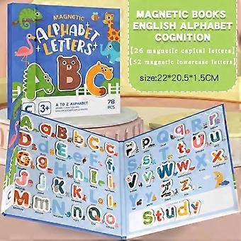 Toddler Magnetic Silent Book Letter/Numbers Cognition Montessori Words Math Learning Book STEM Mag