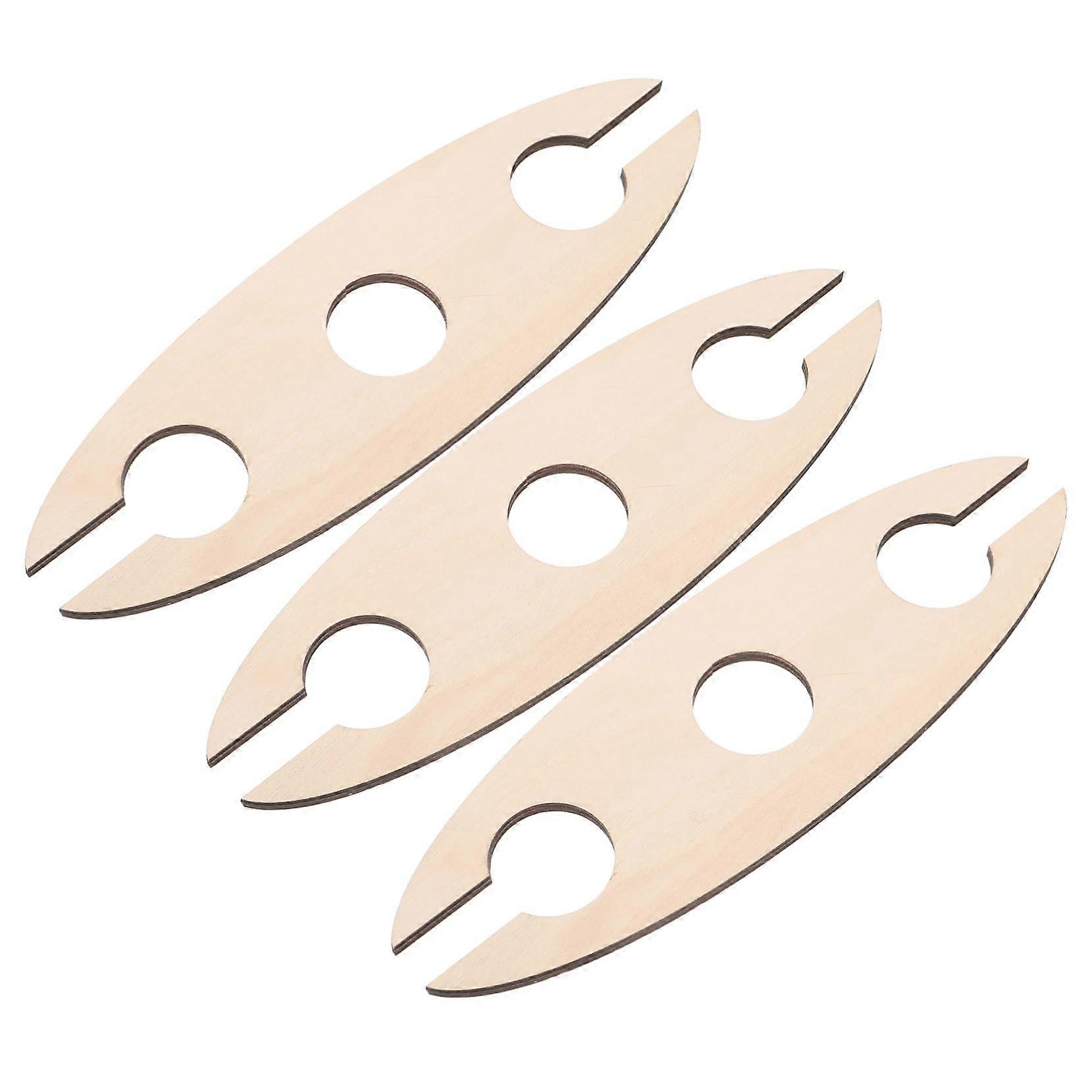 Wooden Wine Bottle Rack 3 Pcs Set Khaki Color Space Saving Design for Home Kitchen Dining Room Cellar Display