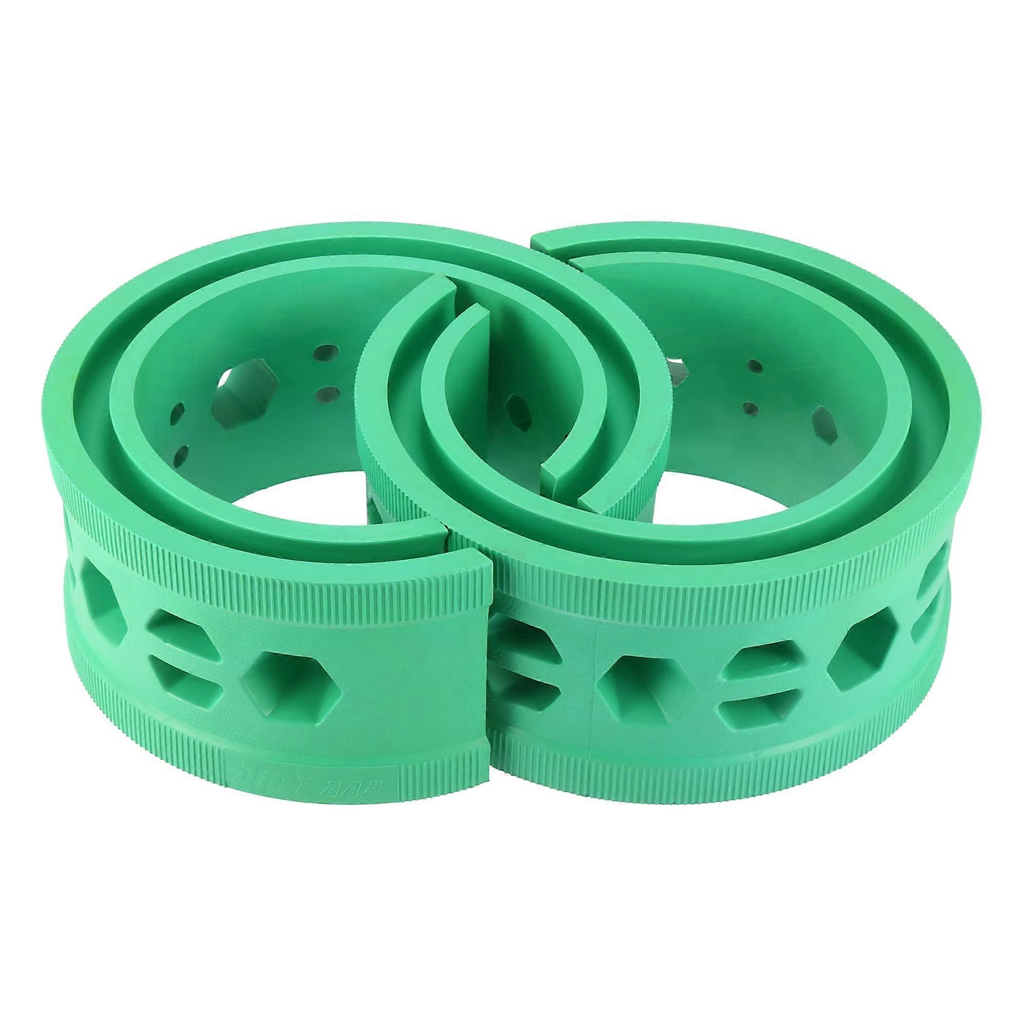 2 Pack Car Coil Spring Buffers Rubber Shock Absorber Cushion Pads Universal Green A Type