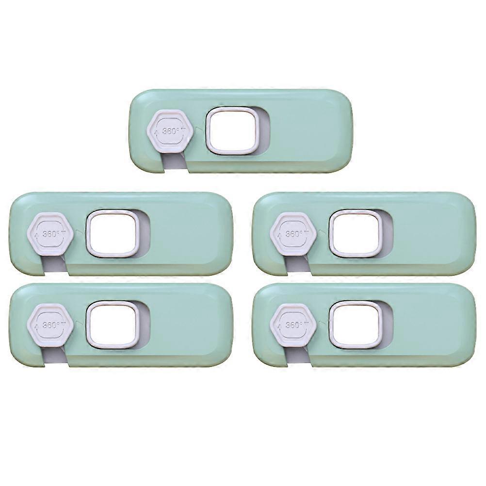 5pcs Self Adhesive Safety Locks for Cabinets, Refrigerators & Furniture Childproof Latch for Home Appliances & Storage Units