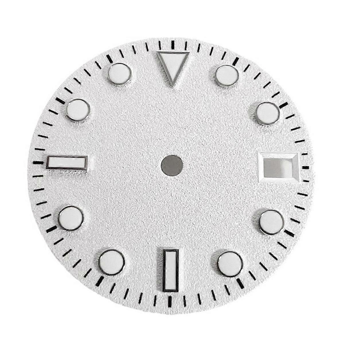 Watch Accessories Frosted White Non-Logo Dial 28.5mm for NH35/36/4R/7S Core Night Glow Suitable for Men and Women