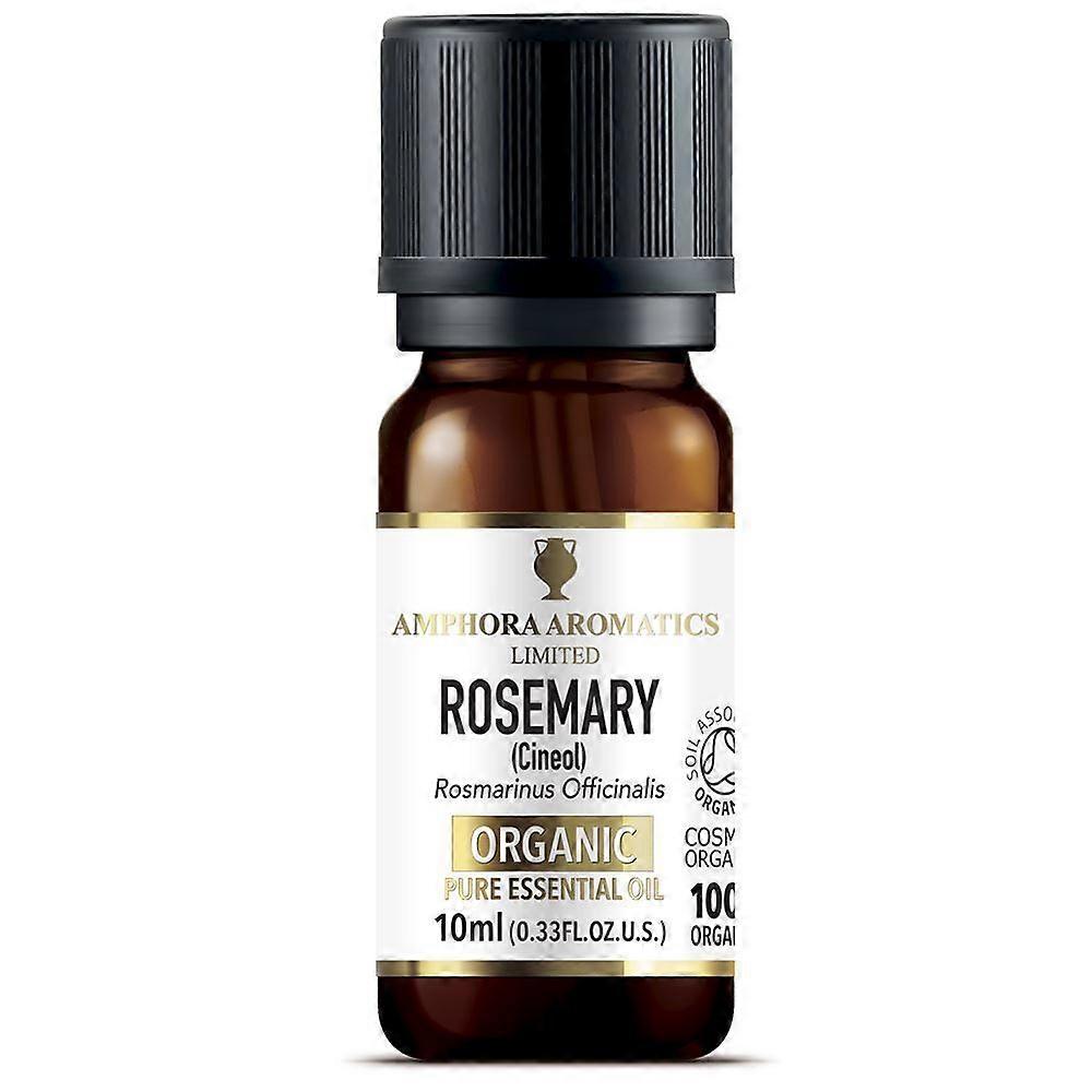 Amphora Aromatics Rosemary Organic Essential Oil 10ml - 4 Pack