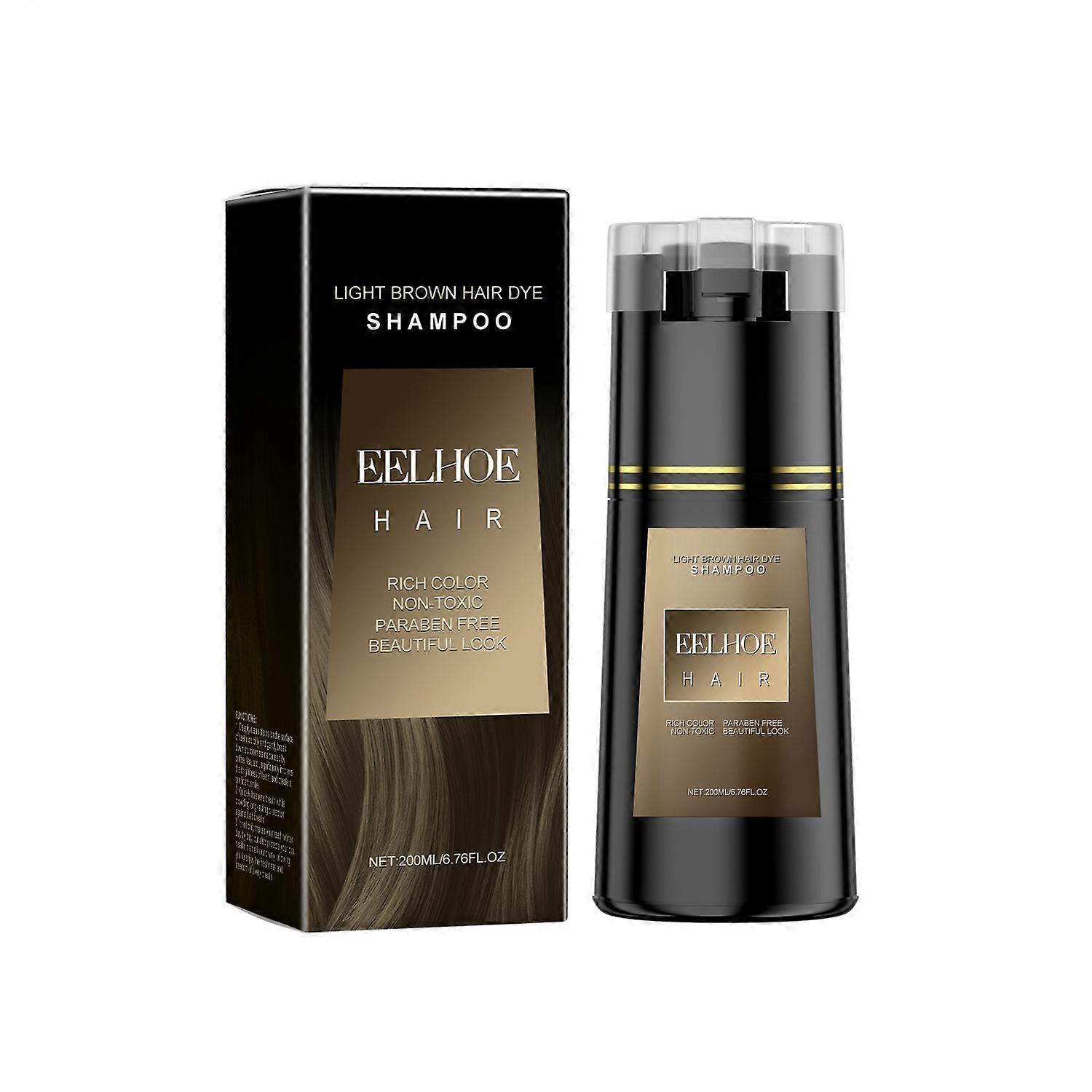 EELHOE kasvipohjainen monivärinen tee-se-itse-hiusvärishampoo hellävarainen värjäys hiustenhoito 200ml