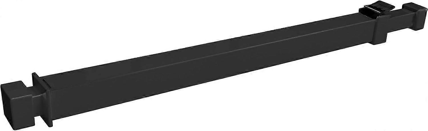 Window or Patio Door Security Bar with Childproof Lock, Adjustable, Black