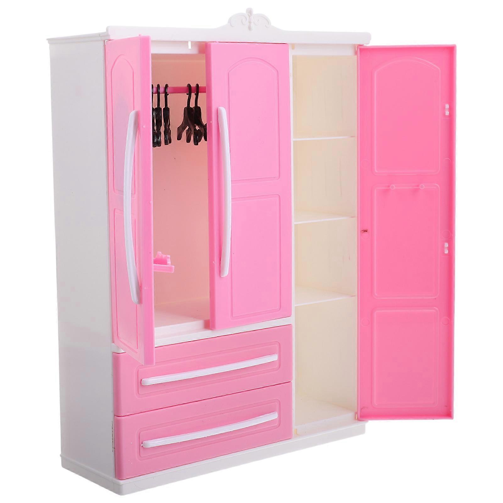 Clothing Organizer Doll Wardrobe with Assorted Color for Doll Clothes Storage